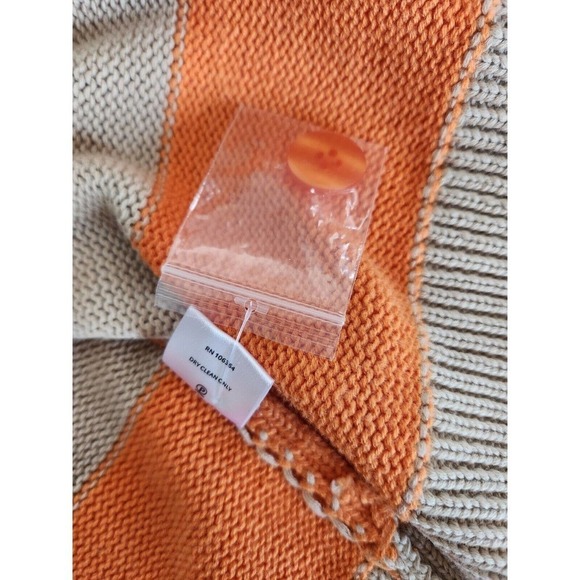 NWT Anthropologie Kule Remus Cardigan Cotton Wool Blend Striped Button Size S - Picture 12 of 12